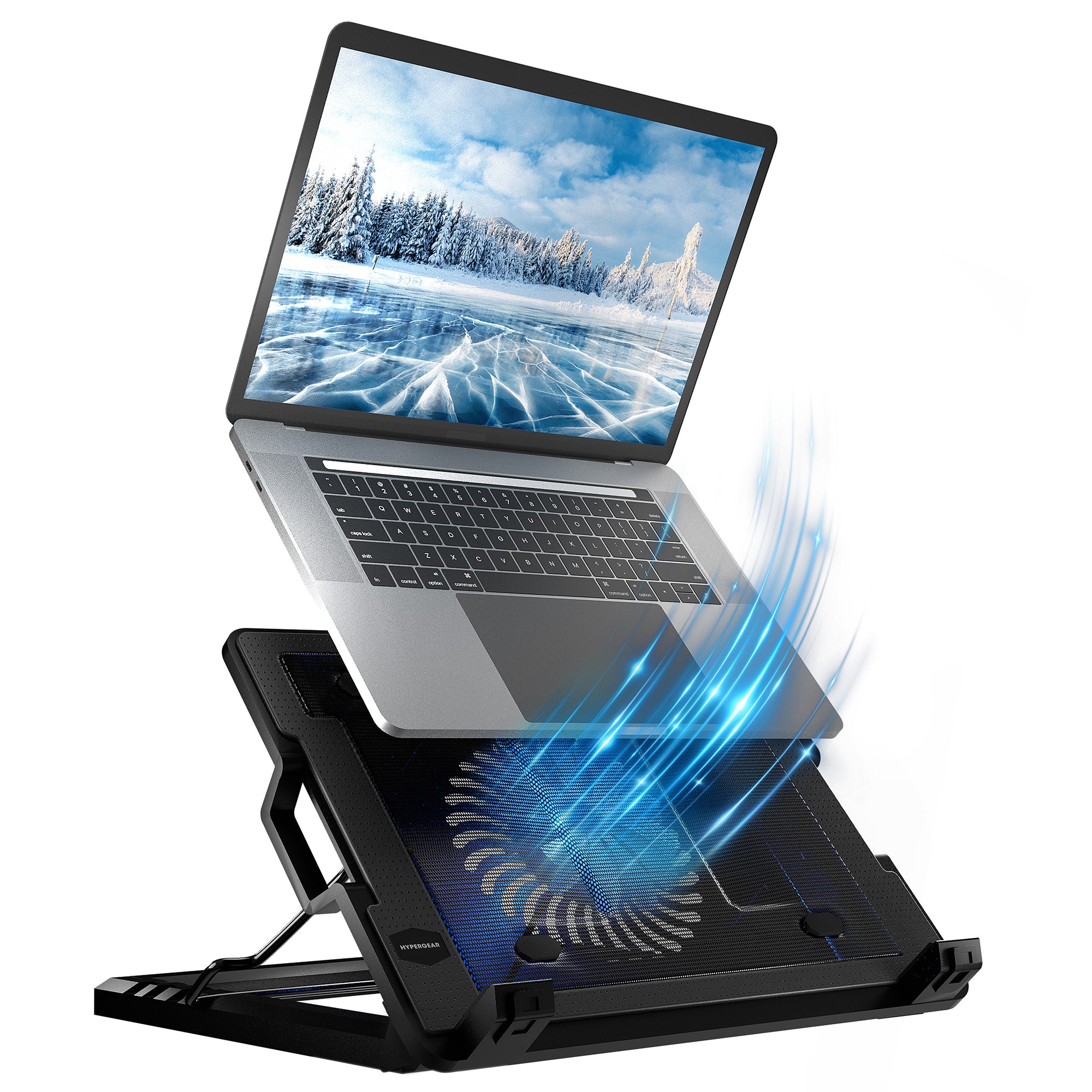HyperGear UpRite Air Portable Laptop Cooling Stand Black