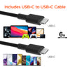 SpeedBoost 25W USB-C & 12W USB Wall Kit with PD/PPS and 6ft USB-C Cable | Black