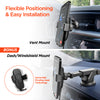 Gravity 15W Wireless Fast Charging Mount | Vent + Dashboard + Windshield | Black