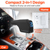 Hybrid 10W Dual USB Car + Wall Charger | Black