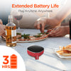 HyperGear Fabrix Mini Wireless Portable Speaker Red