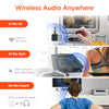 IntelliCast Flight Wireless Audio Adapter | Transmitter + Receiver | Black