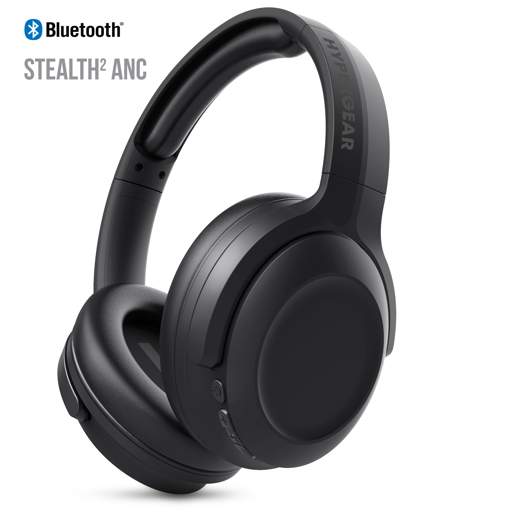 Stealth2 ANC Wireless Headphones Black – HYPERGEAR