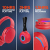 Wireless Audio Essentials Duo | Light-Up Speaker + Headphones | Red