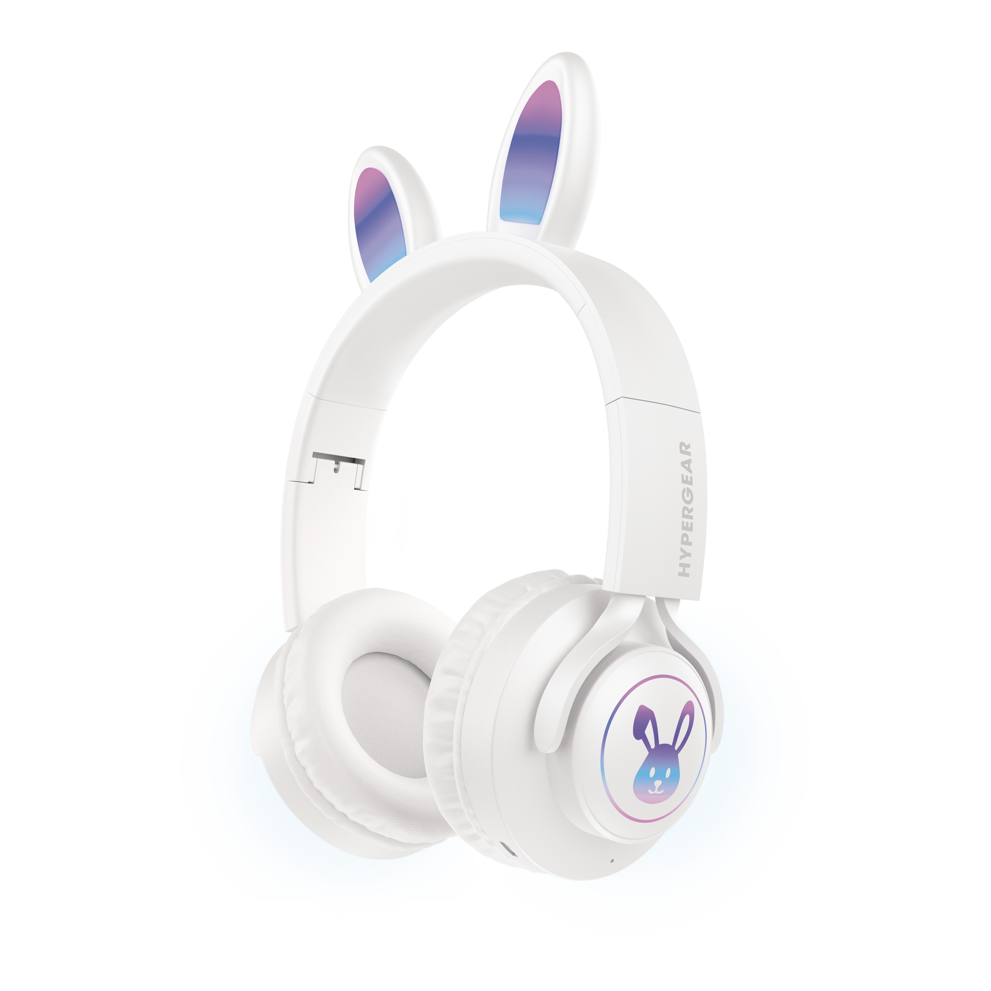 Bunny Tracks Wireless Light-Up Headphones | White