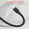 Flexi Pro USB-C to USB-C Soft-Touch Silicone Fast Charge Cable | 10ft | Black