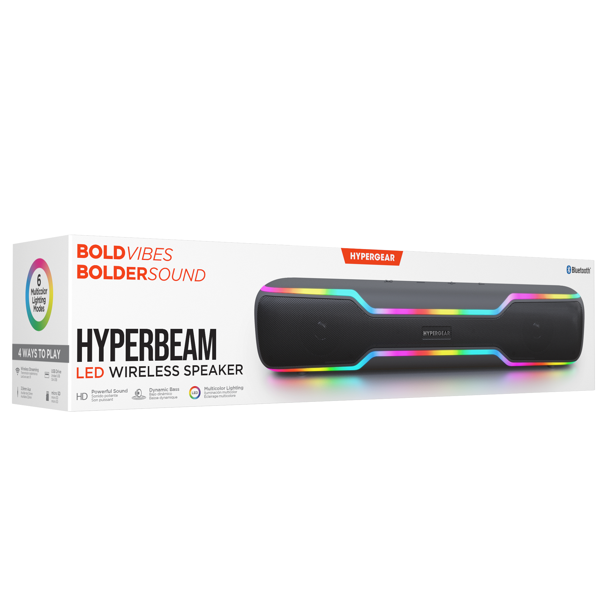 HyperBeam LED Wireless Speaker | Gunmetal