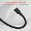 Flexi Pro USB to USB-C Soft-Touch Silicone Charge & Sync Cable | 4ft | Black