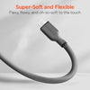 Flexi Pro USB-C to Lightning Soft-Touch Silicone Fast Charge Cable | 4ft | Gray