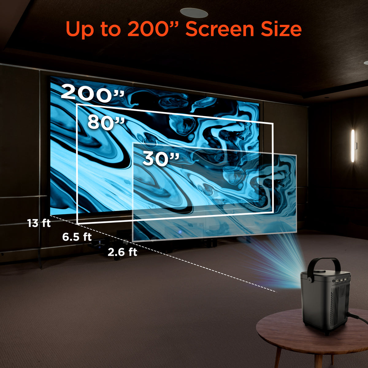 CinéMini Portable Mini Projector | Gray – HYPERGEAR