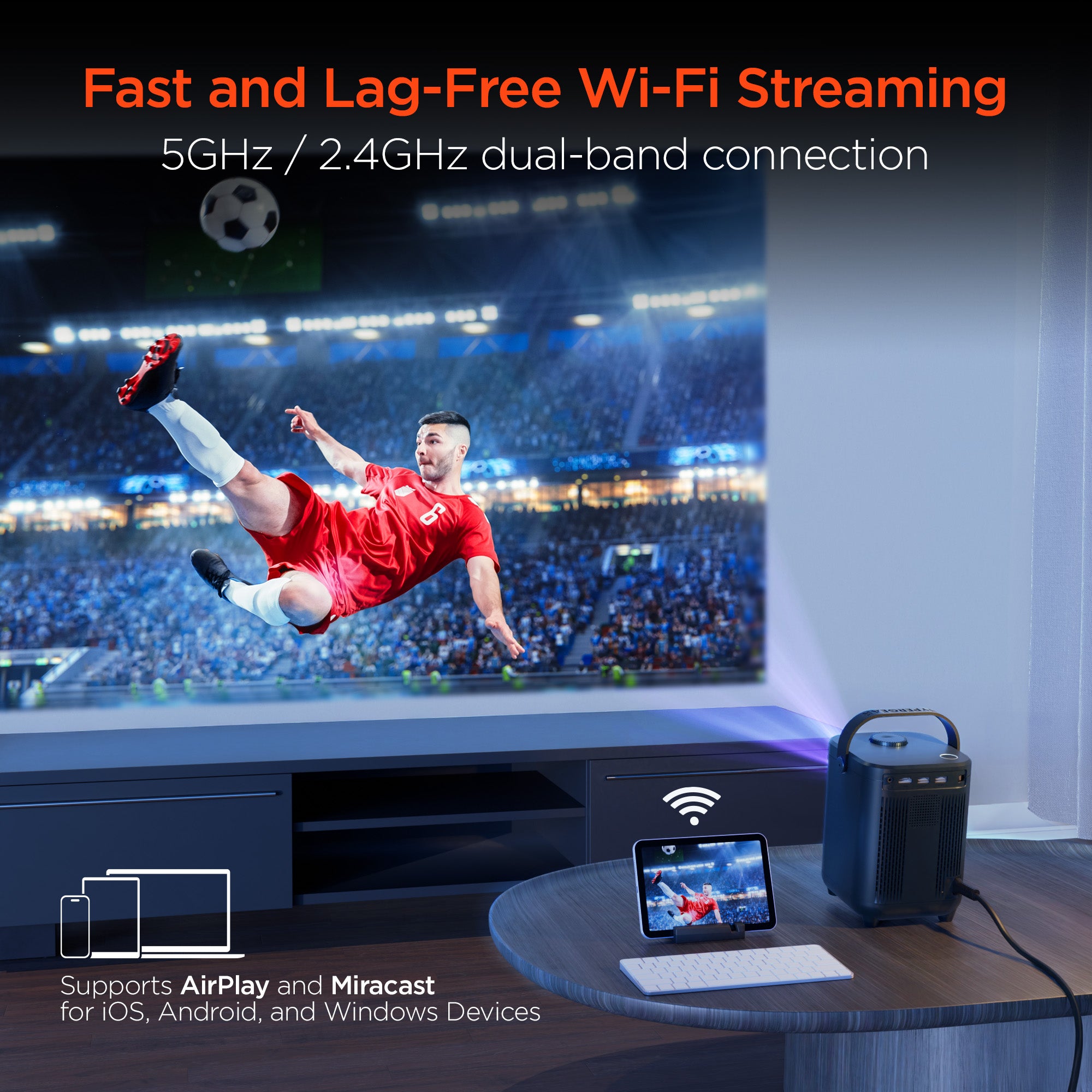 CinéMini Portable Mini Projector | Gray – HYPERGEAR
