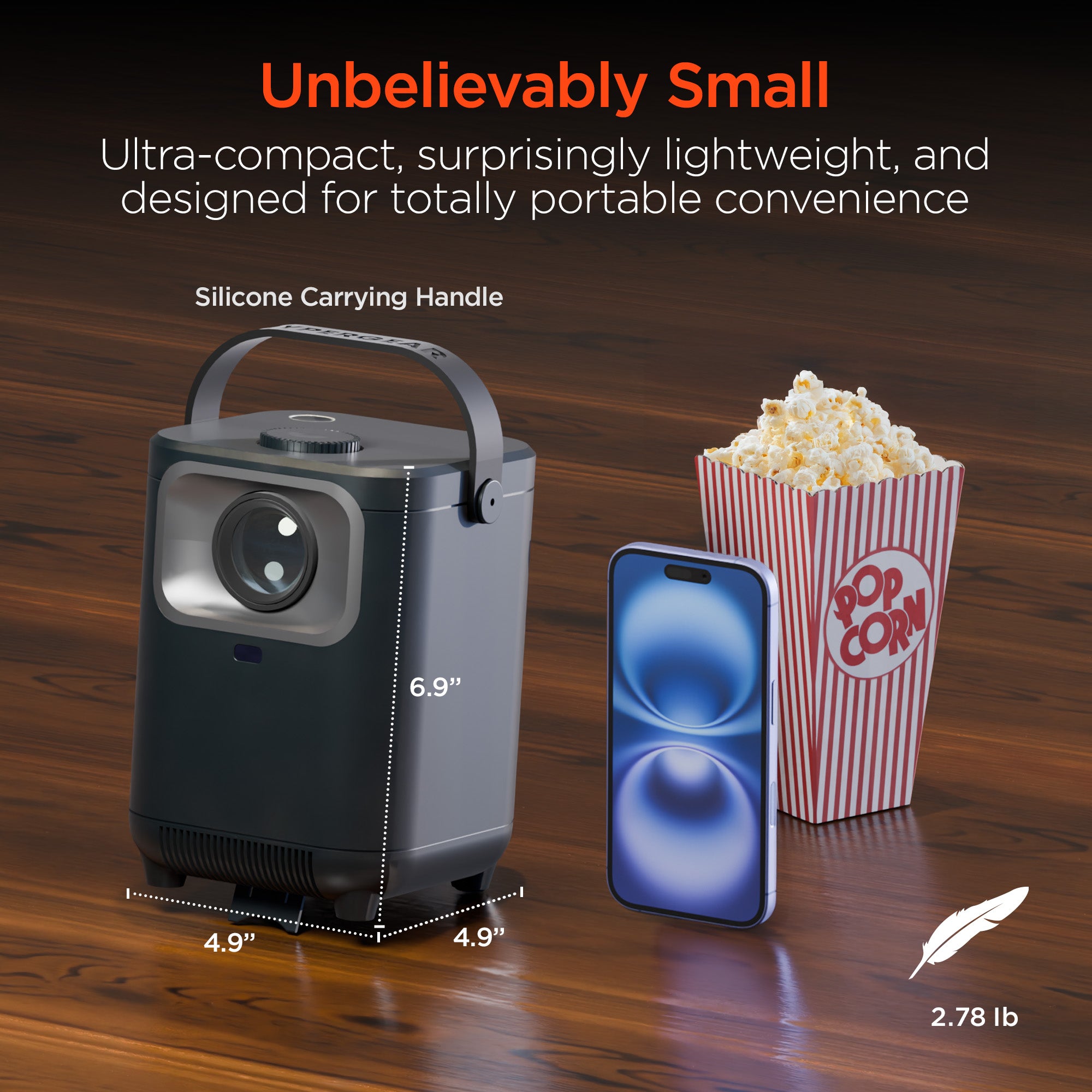 CinéMini Portable Mini Projector | Gray – HYPERGEAR