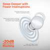 SleepEEZ Mini Noise-Blocking True Wireless Earbuds for Sleeping | White