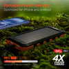 10,000mAh | SolPro 10K Fast Charge Solar Power Bank with 20W USB-C PD | Black and Orange