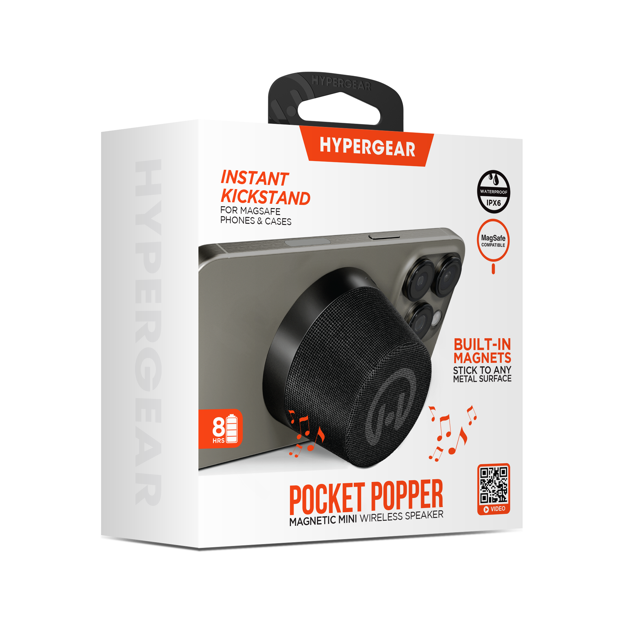 Pocket Popper Magnetic Mini Wireless Speaker