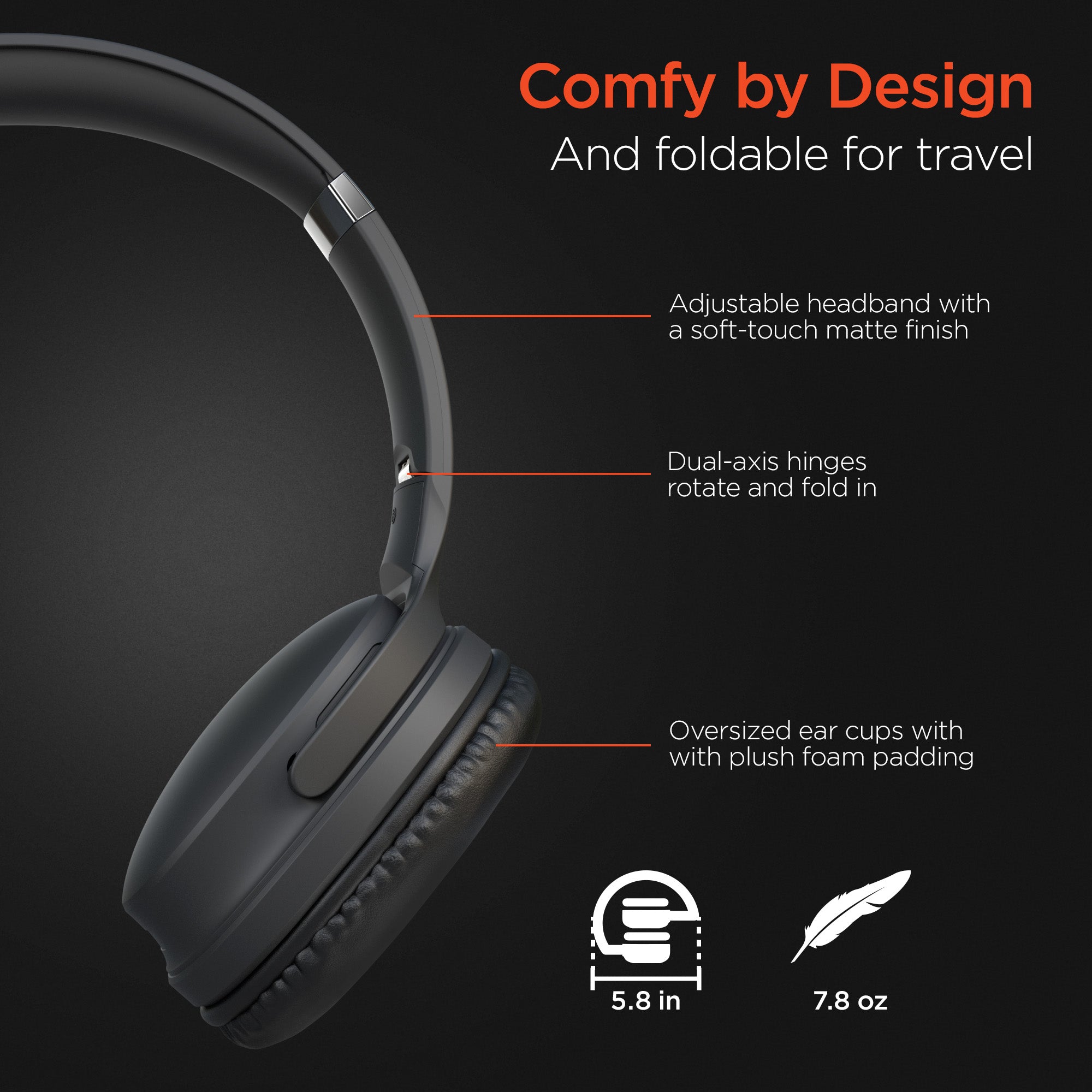 Flip 2-in-1 Wireless Headphones + Speaker | Black