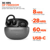 AeroFlex Clip Open-Ear Clip-On Earbuds | Gray