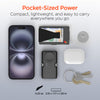 5,000mAh | Power Pack Nano Ultra-Mini Power Bank with Built-In Apple Watch Charger | Black