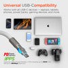 Chunky180° 100W USB-C to USB-C Rugged Fast Charge Cable | 6ft | White