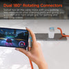 Chunky180° 100W USB-C to USB-C Rugged Fast Charge Cable | 6ft | Orange