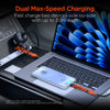 SpeedBoost 3-in-1 Fast Car Charger with Retractable 30W USB-C PD Cable | Black