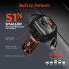 SpeedBoost 3-in-1 Fast Car Charger with Retractable 30W USB-C PD Cable | Black