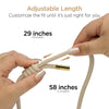 HyperGear TECHcessories | Universal Crossbody Phone Strap | Sand Braided Rope