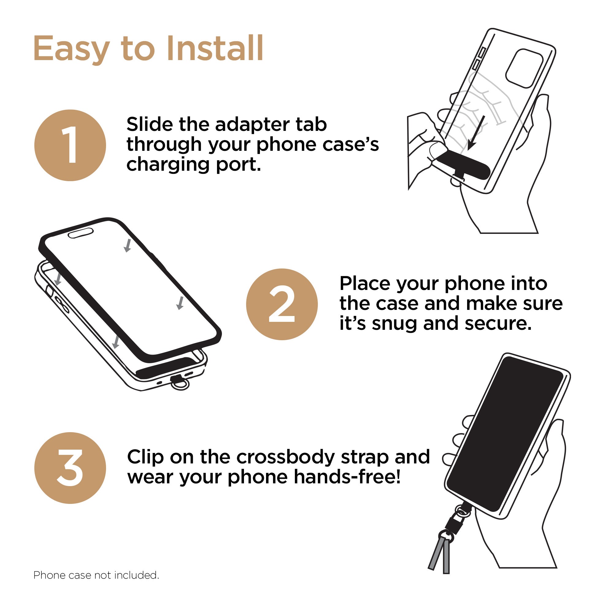 HyperGear TECHcessories | Universal Crossbody Phone Strap HyperGear TECHcessories | Universal Crossbody Phone Strap