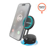 Mag Vac Magnetic Phone Mount with Vacuum Suction Cup Base | Multi-Surface | Black