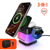 PowerFold Cube 3-in-1 Wireless Charging Stand with 15W Magnetic Wireless Fast Charge | Black