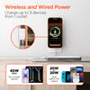 MaxCharge 3-in-1 Magnetic Wireless Fast Charger with Dual USB-C PD Output | White