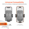 EZ Grip 15W Wireless Fast Charging Phone Mount | Cup Holder | Black