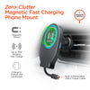 Mag Grip 15W Magnetic Wireless Fast Charging Phone Mount | Vent + Dashboard + Windshield | Black