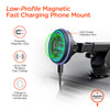 MaxCharge 15W Magnetic Wireless Fast Charging Phone Mount | Vent + Dashboard + Windshield | Black