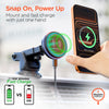 MaxCharge 15W Magnetic Wireless Fast Charging Phone Mount | Vent + Dashboard + Windshield | Black