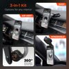 Mag Grip Pro Magnetic Phone Mount 3-in-1 Kit | Vent + Dashboard + Windshield | Silver