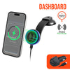 MaxCharge 15W Magnetic Wireless Fast Charging Phone Mount | Dashboard | Black