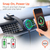 MaxCharge 15W Magnetic Wireless Fast Charging Phone Mount | Dashboard | Black