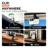 Quick Grip Cradle Phone Mount with Universal Fit Clip-On Base | Black