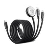 PowerFlex Trio 3-in-1 Multi Charging Cable | Black