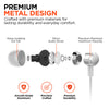 C26 Wired Hi-Fi USB-C Metal Earbuds | White