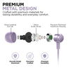C26 Wired Hi-Fi USB-C Metal Earbuds | Lavender
