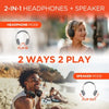 Flip 2-in-1 Wireless Headphones + Speaker | Black