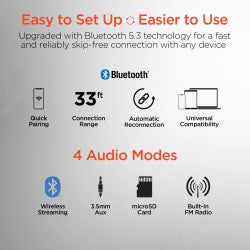 Flip 2-in-1 Wireless Headphones + Speaker | White