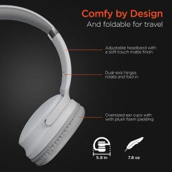 Flip 2-in-1 Wireless Headphones + Speaker | White