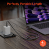 Flexi Pro USB-C to USB-C Soft-Touch Silicone Fast Charge Cable | 4ft | Gray