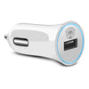 12W USB Rapid Vehicle Charger | Includes 4ft MFi Lightning Cable | White