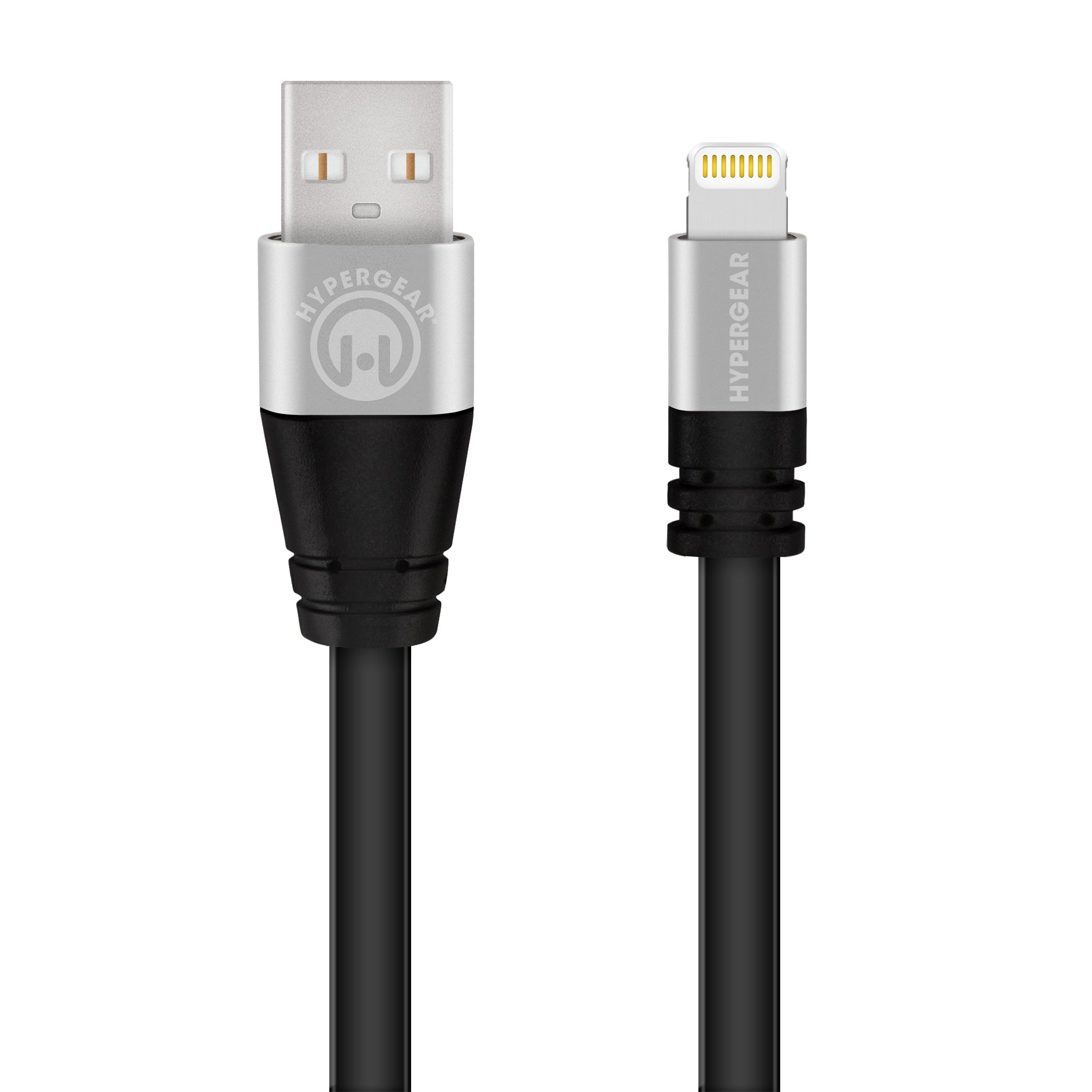 Flexi USB to MFi Lightning Flat Cable | 6ft | Black
