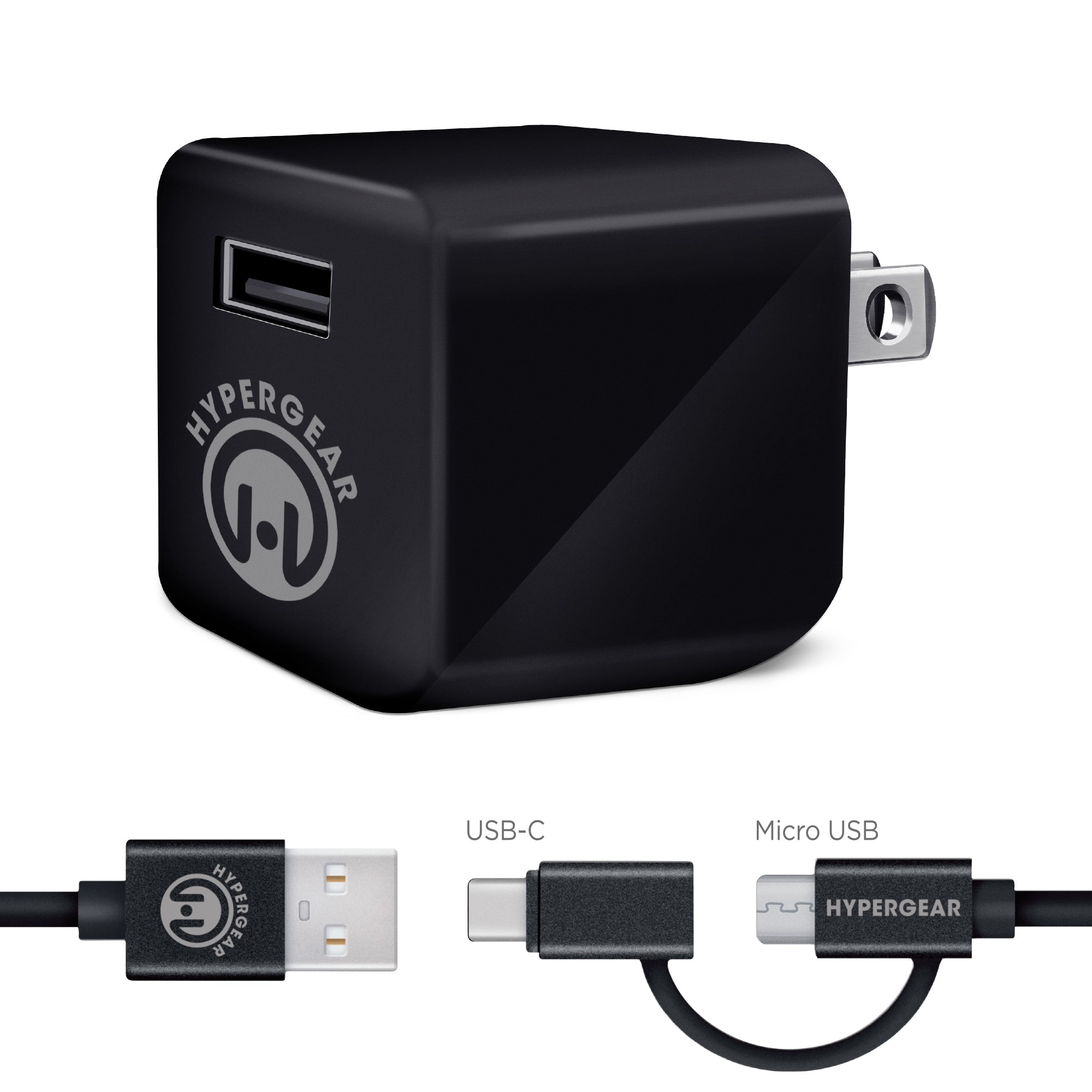 Wall Charger with Hybrid Charging Cable