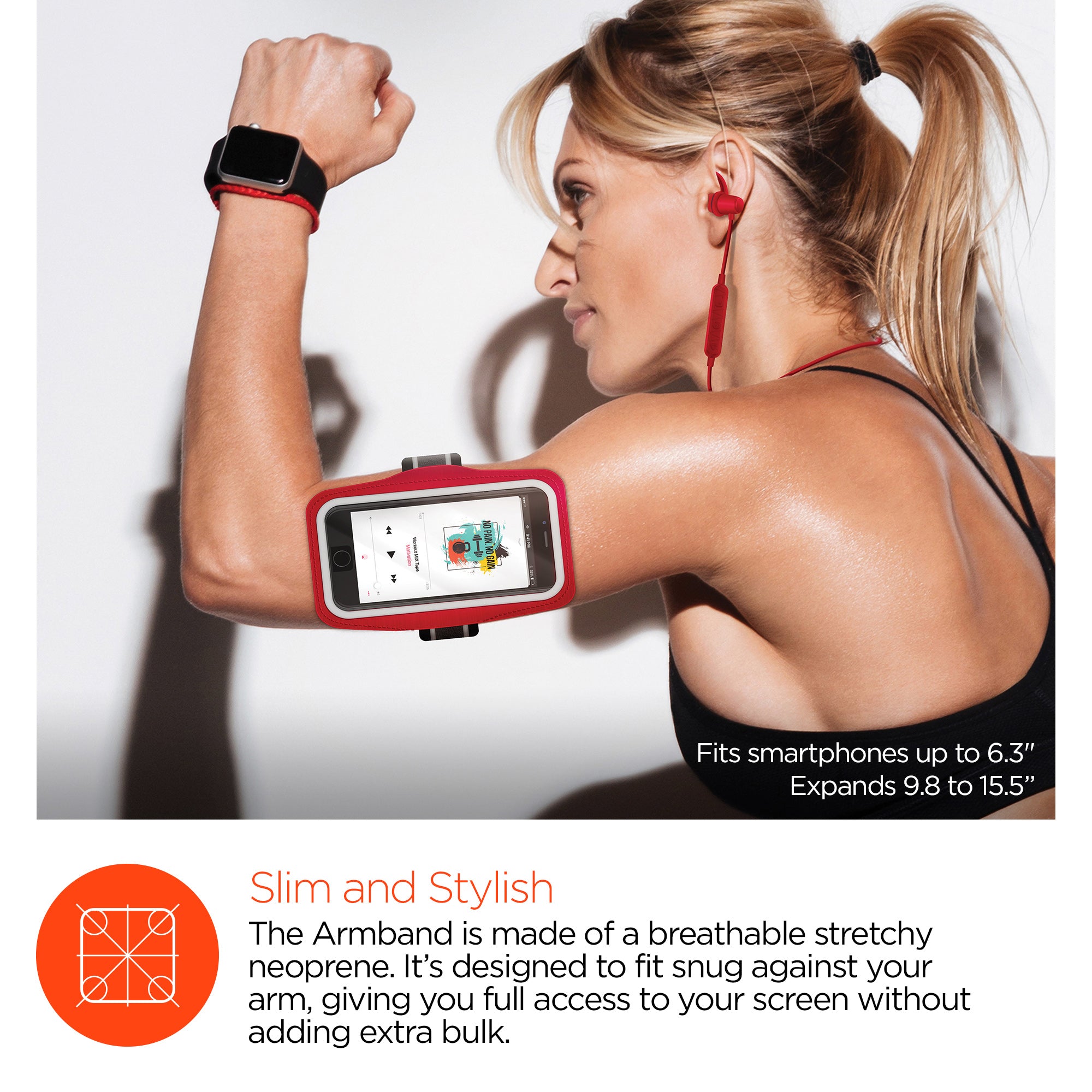 ActiveGear Wireless Earphones + Sport Armband Set